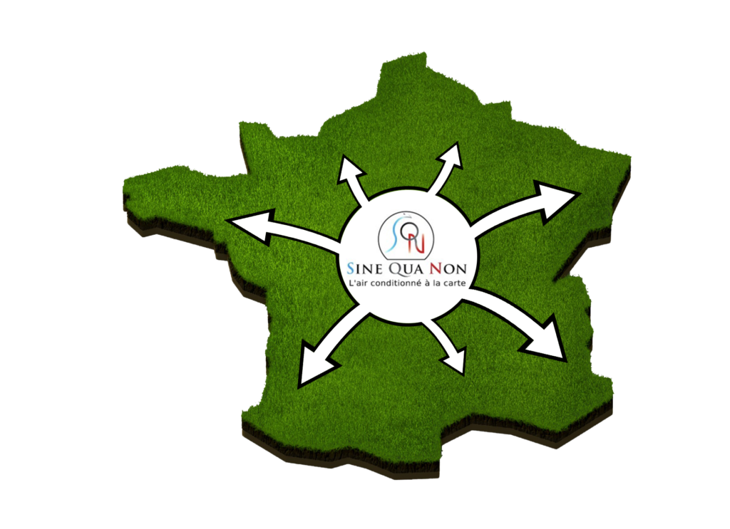 Carte d'intervention des spécialistes climatisation chauffage et désenfumage